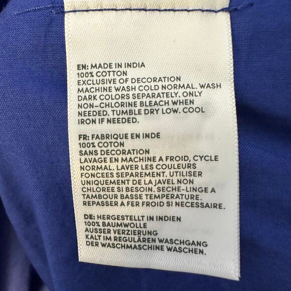 Lands End womens dress balloon sleeve eyelet embroidered pockets drop waist - Picture 8 of 14